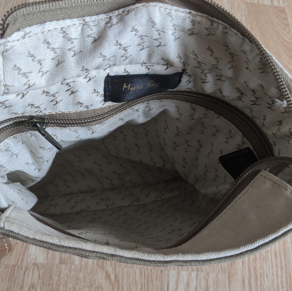 Myra upcycled canvas crossbody bag - Picture 8 of 8